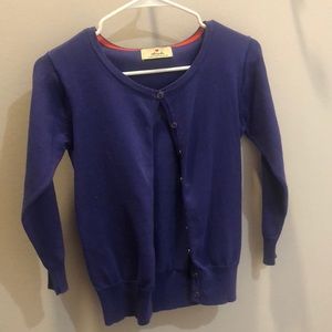 The cutest little purple cardi!